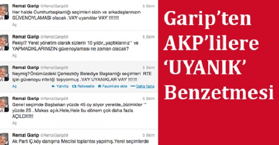 Garip’ten AK Parti için ‘uyanıklar’ benzetmesi