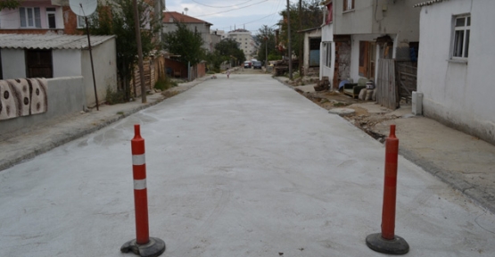 İlçe genelinde 42 bin 433 metrekare demirli beton yol yapıldı