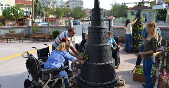 Sakatlar Derneğinden Çerkezköy halkına ücretsiz çilek